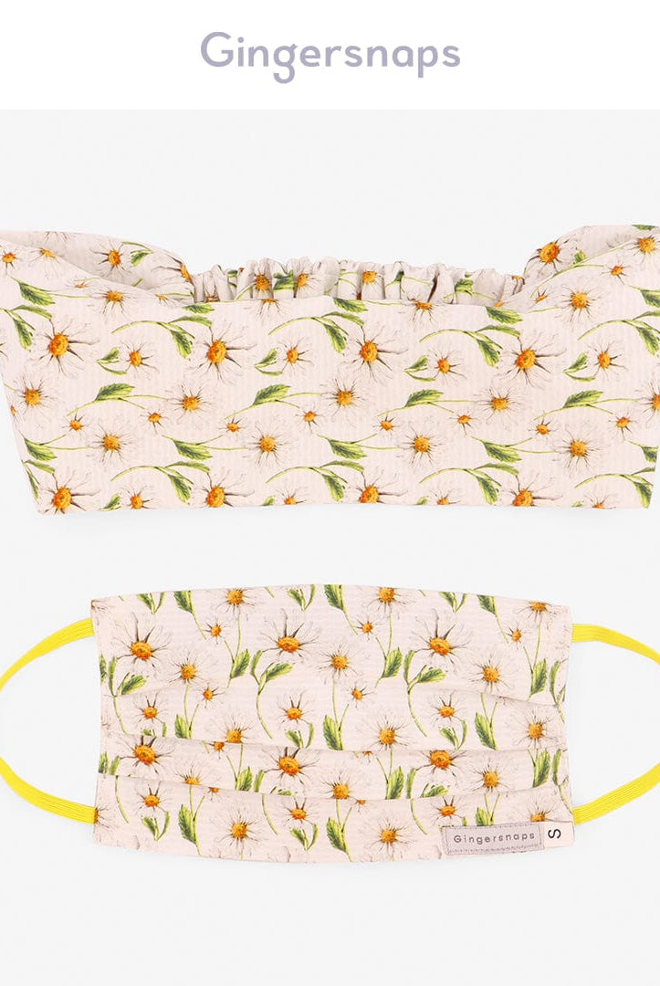 جينجرسنابس كمامة اطفال بها رسومات متعدد الألوان