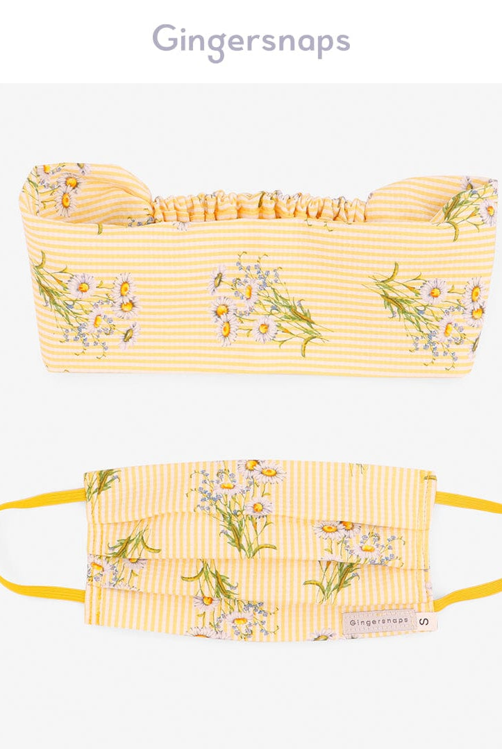 جينجرسنابس كمامة قماش بناتي مشجرة متعدد الألوان