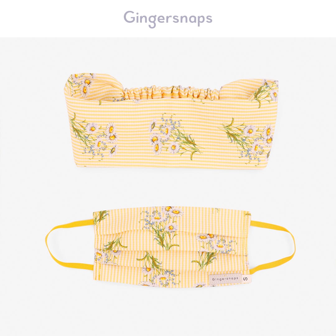 جينجرسنابس كمامة قماش بناتي مشجرة متعدد الألوان