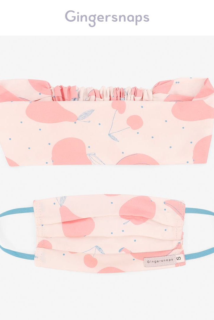 جينجرسنابس كمامة اطفال بها رسومات متعدد الألوان