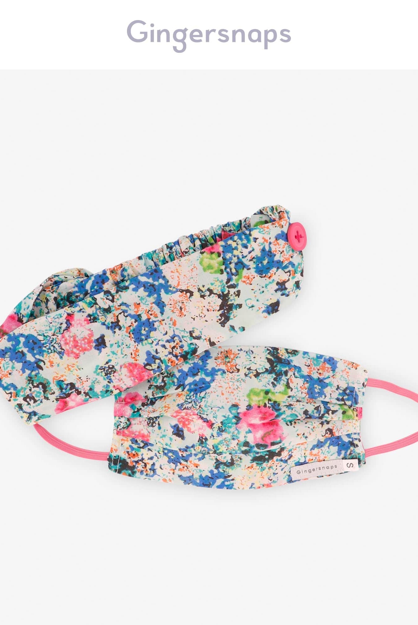 جينجرسنابس كمامات موردة بناتي متعدد الألوان