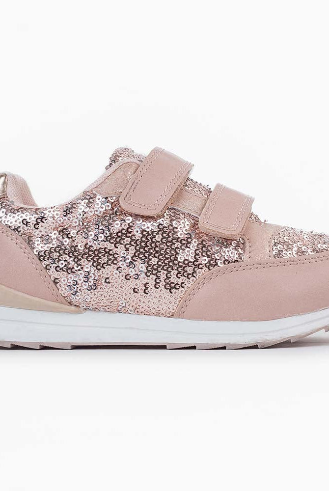 جينجرسنابس حذاء بناتي لامع بربطات وردي