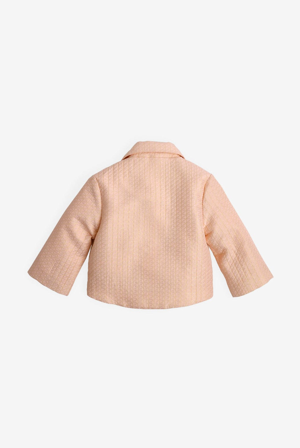 جينجرسنابس جاكيت بناتي منقوش بسحاب كم طويل بناتي وردي فاتح