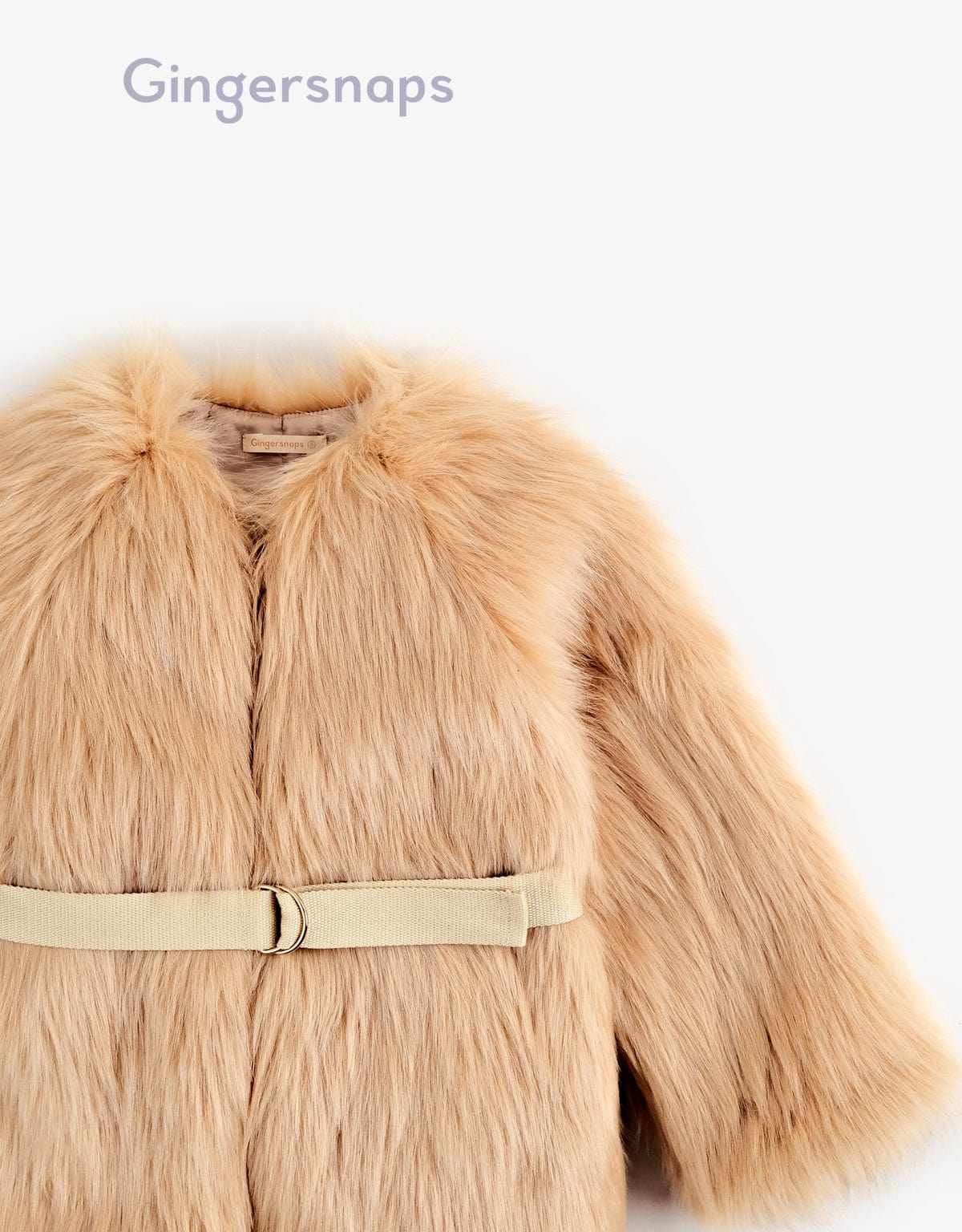 جينجرسنابس جاكيت فرو بناتي بني