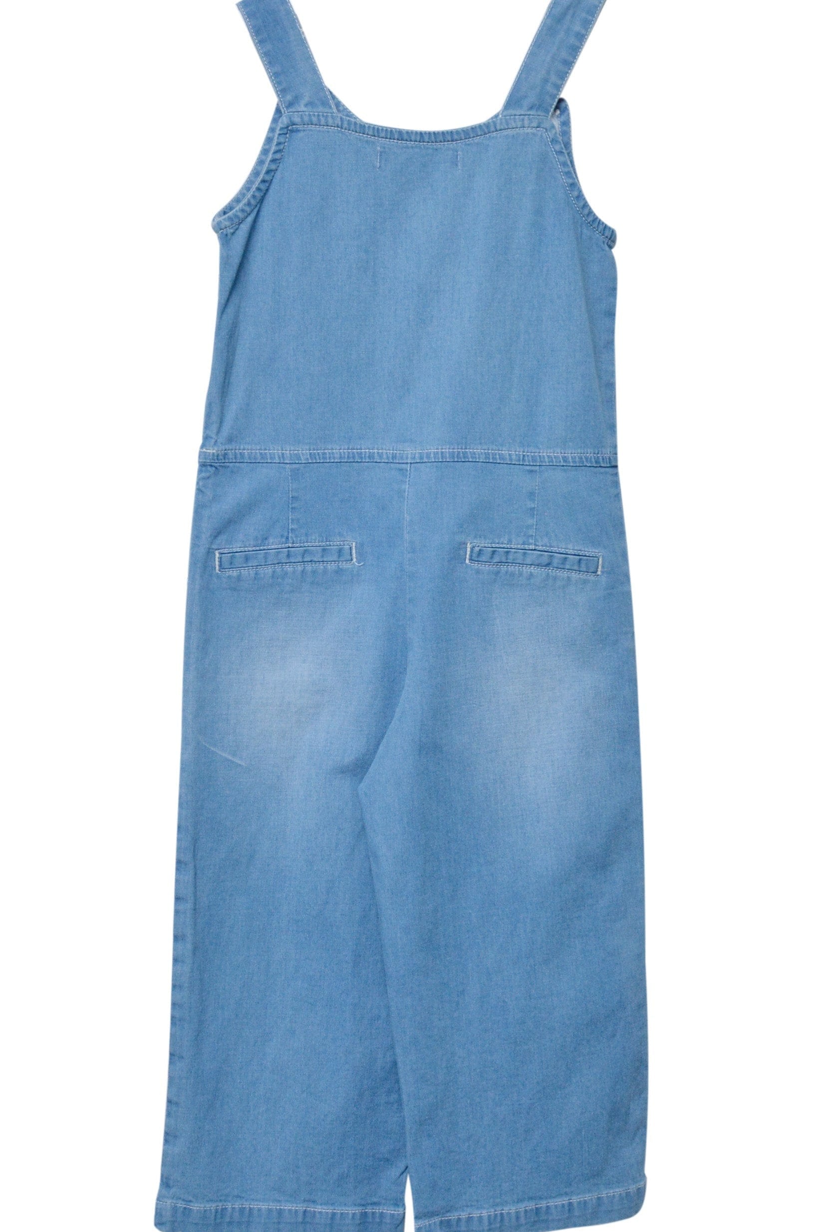 جينجرسنابس سالوبيت جينز سادة حمالات بجيوب بناتي أزرق/سط