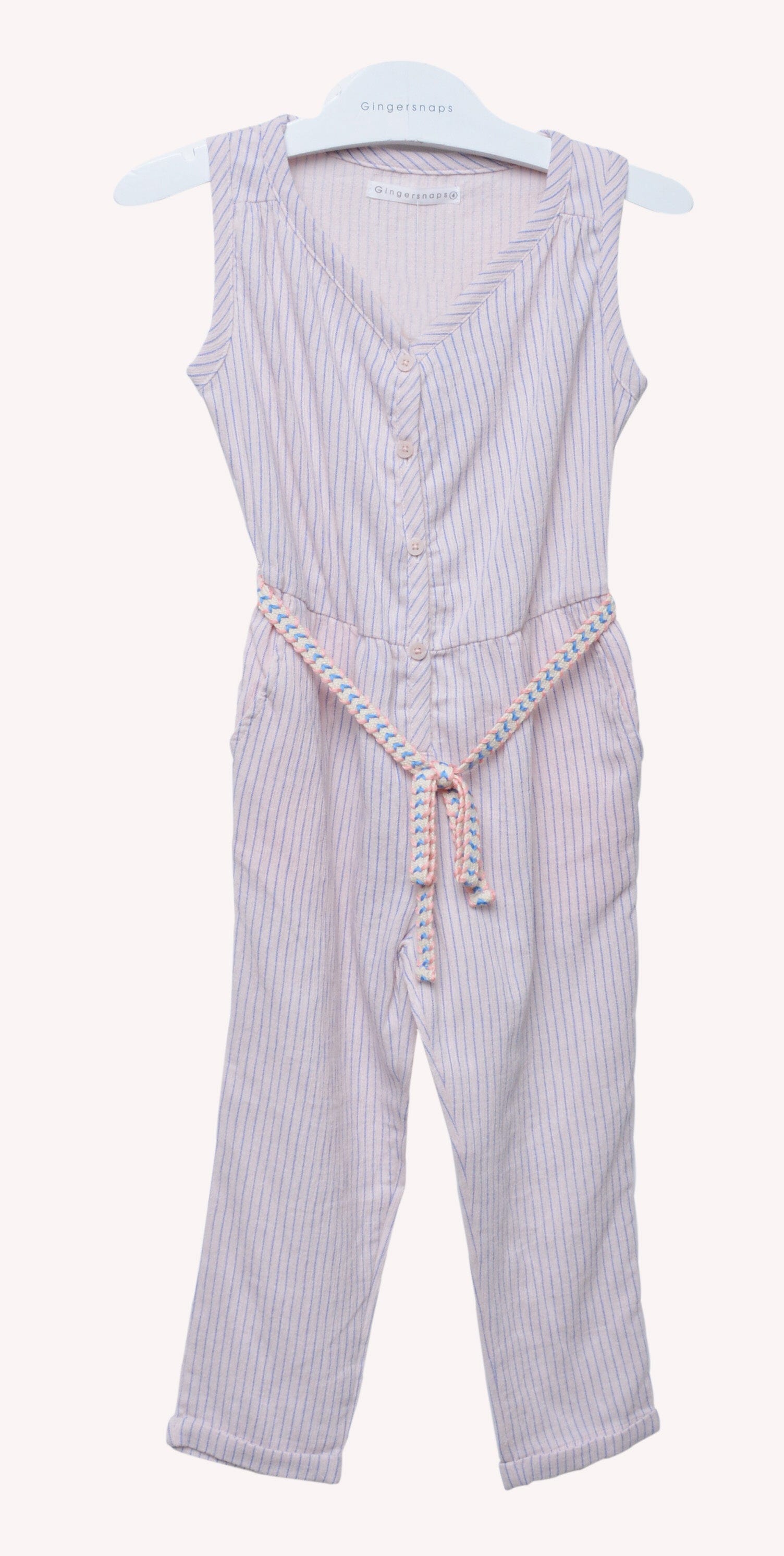 جينجرسنابس جمبسوت بناتي مخطط بالطول كت الوردي والأزرق