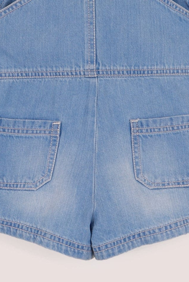 جينجرسنابس سالوبيت جينز حمالات أطفال بناتي أزرق/سط