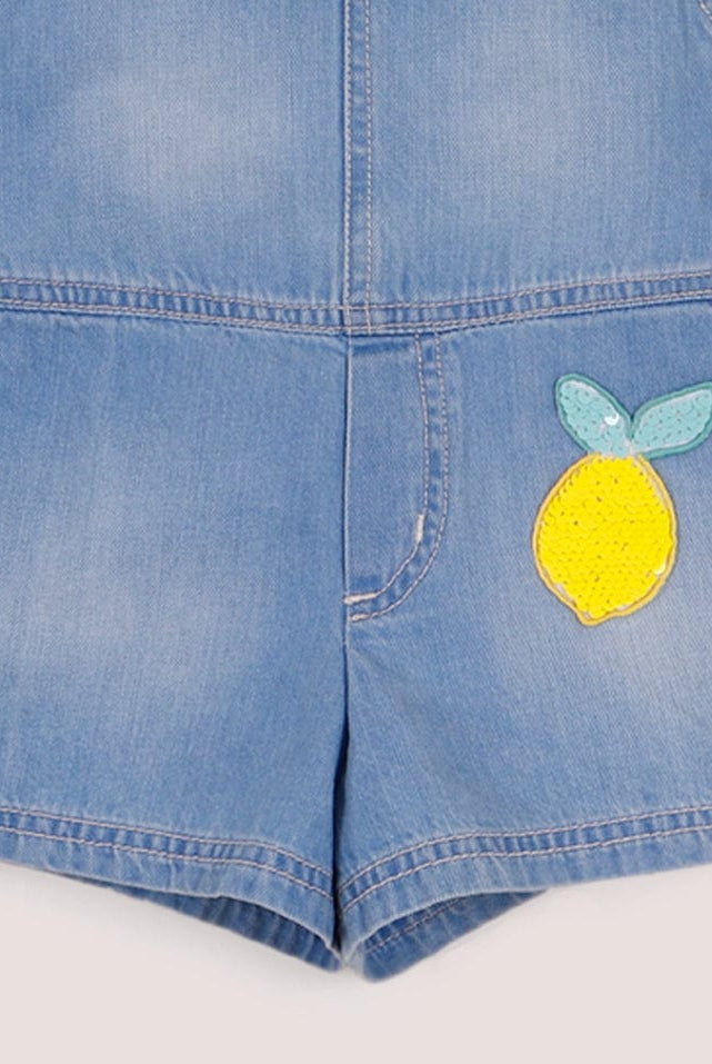 جينجرسنابس سالوبيت جينز حمالات أطفال بناتي أزرق/سط