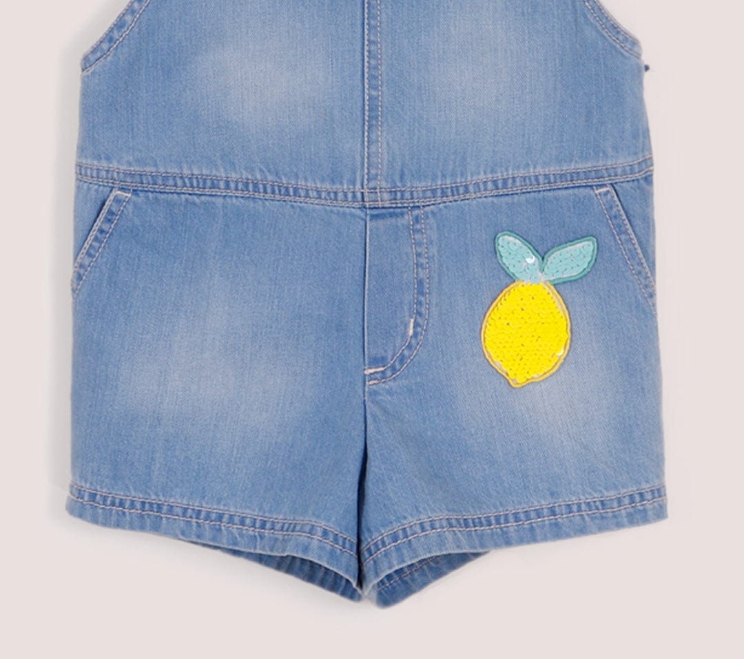 جينجرسنابس سالوبيت جينز حمالات أطفال بناتي أزرق/سط