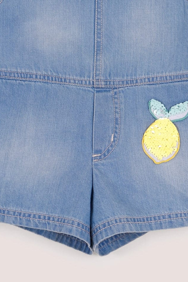 جينجرسنابس سالوبيت جينز حمالات أطفال بناتي أزرق/سط