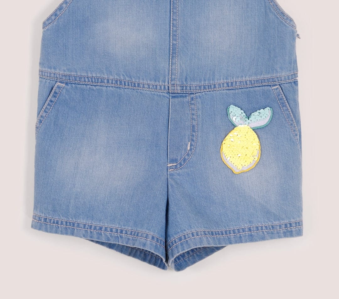 جينجرسنابس سالوبيت جينز حمالات أطفال بناتي أزرق/سط