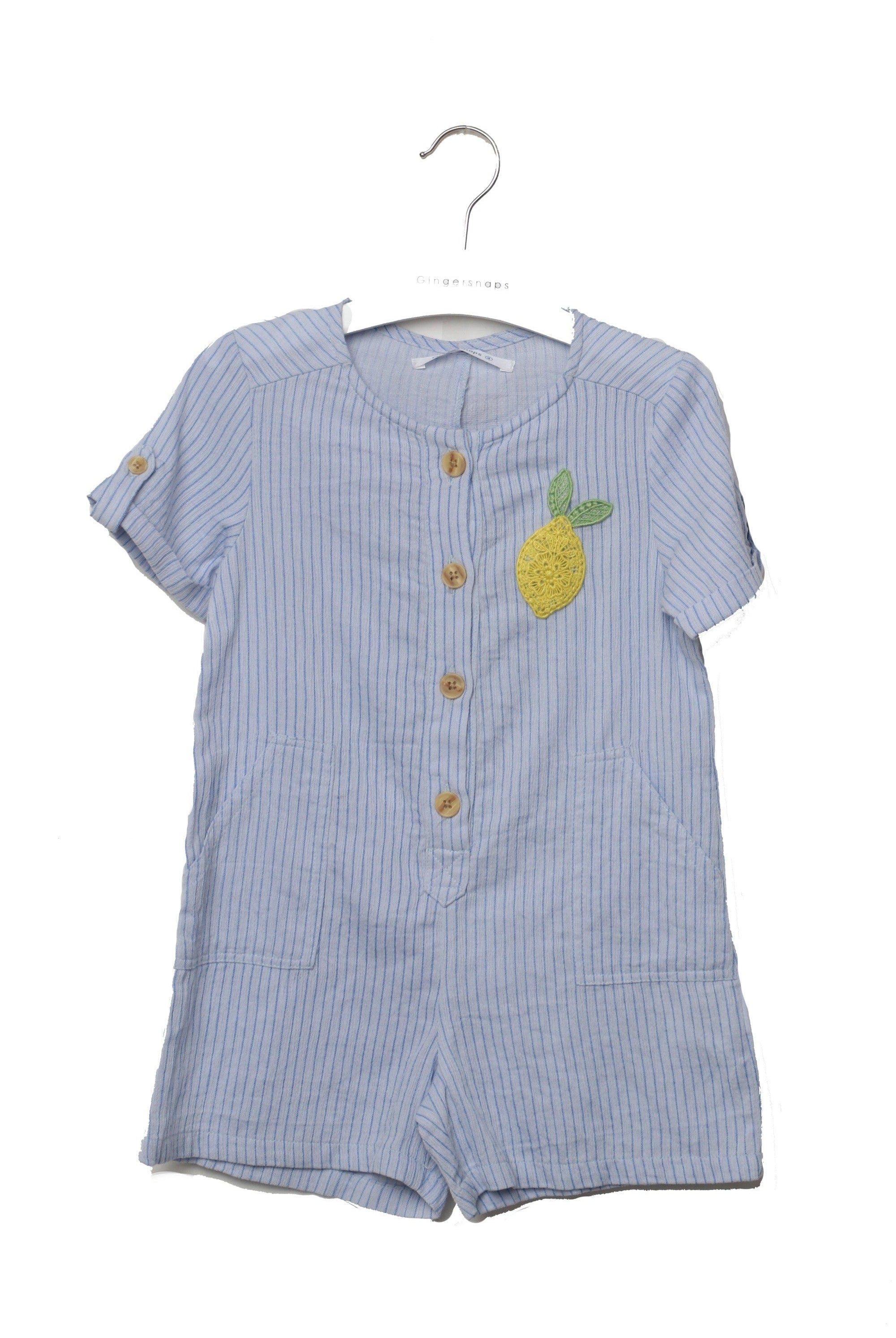 جينجرسنابس سالوبيت مخطط بالطول نص كم بناتي أزرق فاتح