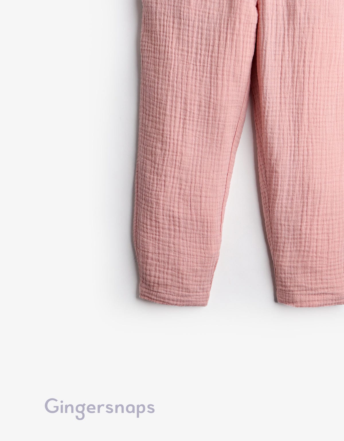 جينجرسنابس جمبسوت بناتي بنات صغار بدون أكمام مزين برباط علي الخصر وردي