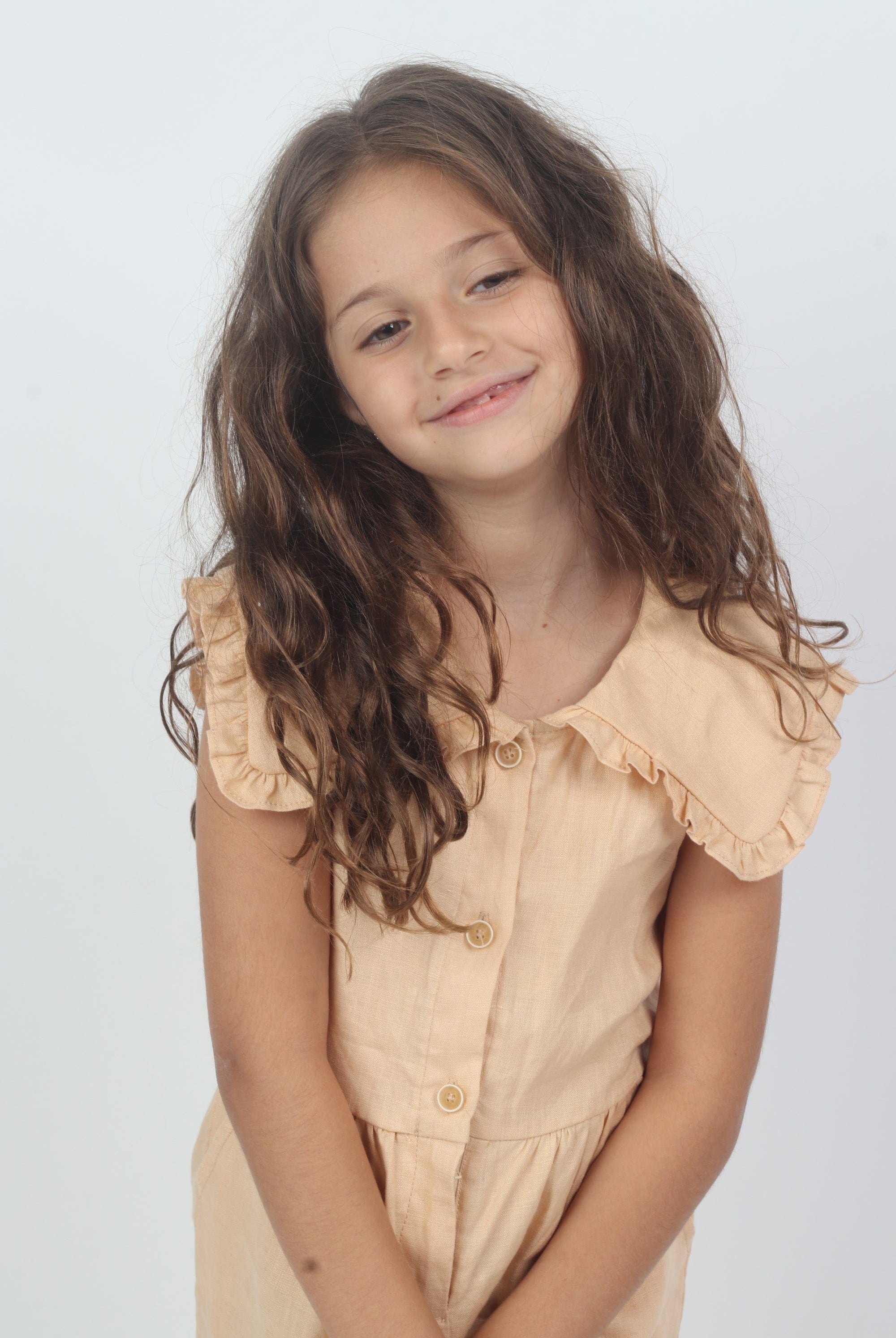 جينجرسنابس جمبسوت بناتي طويل بأستك من الأسفل برتقالي