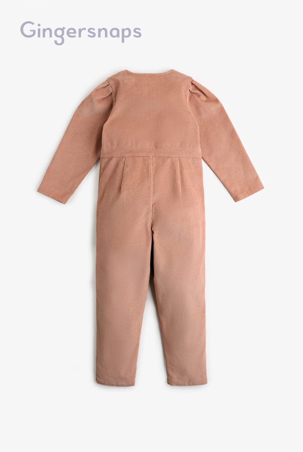 جينجرسنابس جمبسوت بناتي طويل بأستك مطاطي علي الخصر - براون