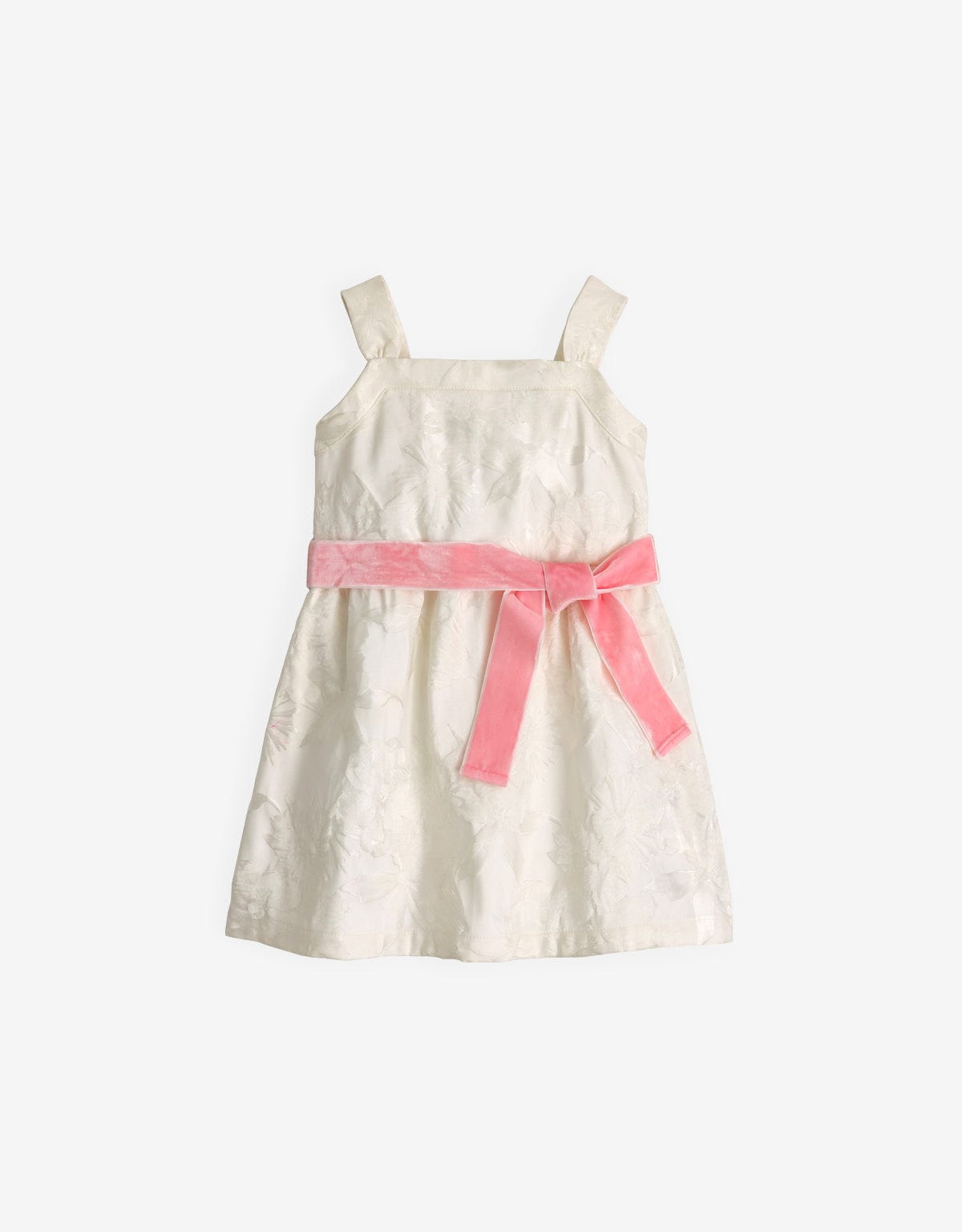 جينجرسنابس فستان بناتي لامع حمالات عريضة كريمي