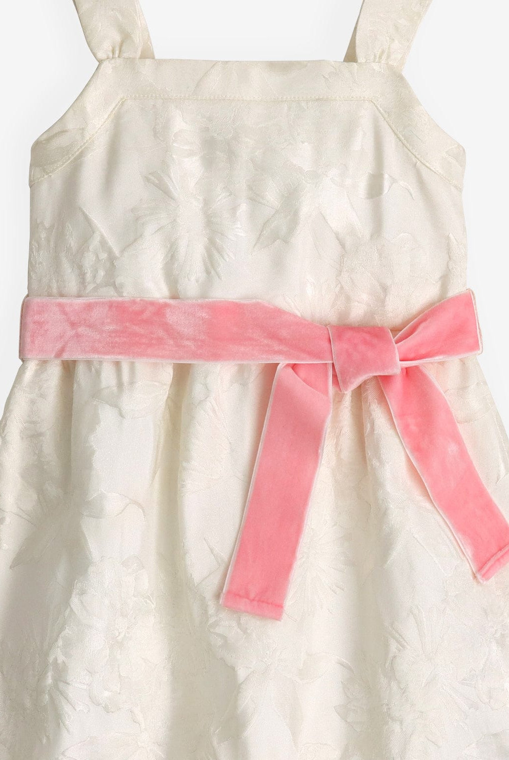 جينجرسنابس فستان بناتي لامع حمالات عريضة كريمي