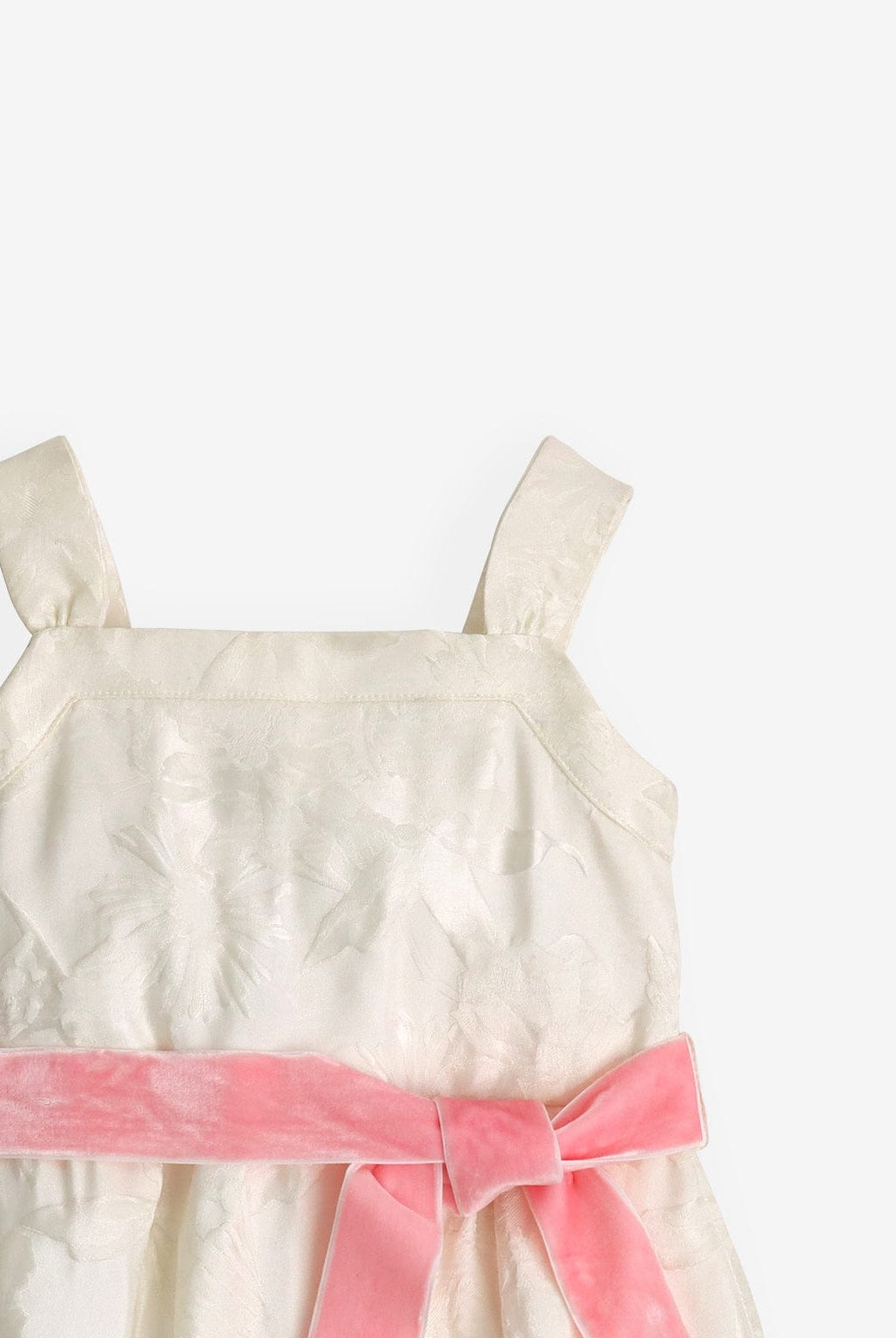 جينجرسنابس فستان بناتي لامع حمالات عريضة كريمي