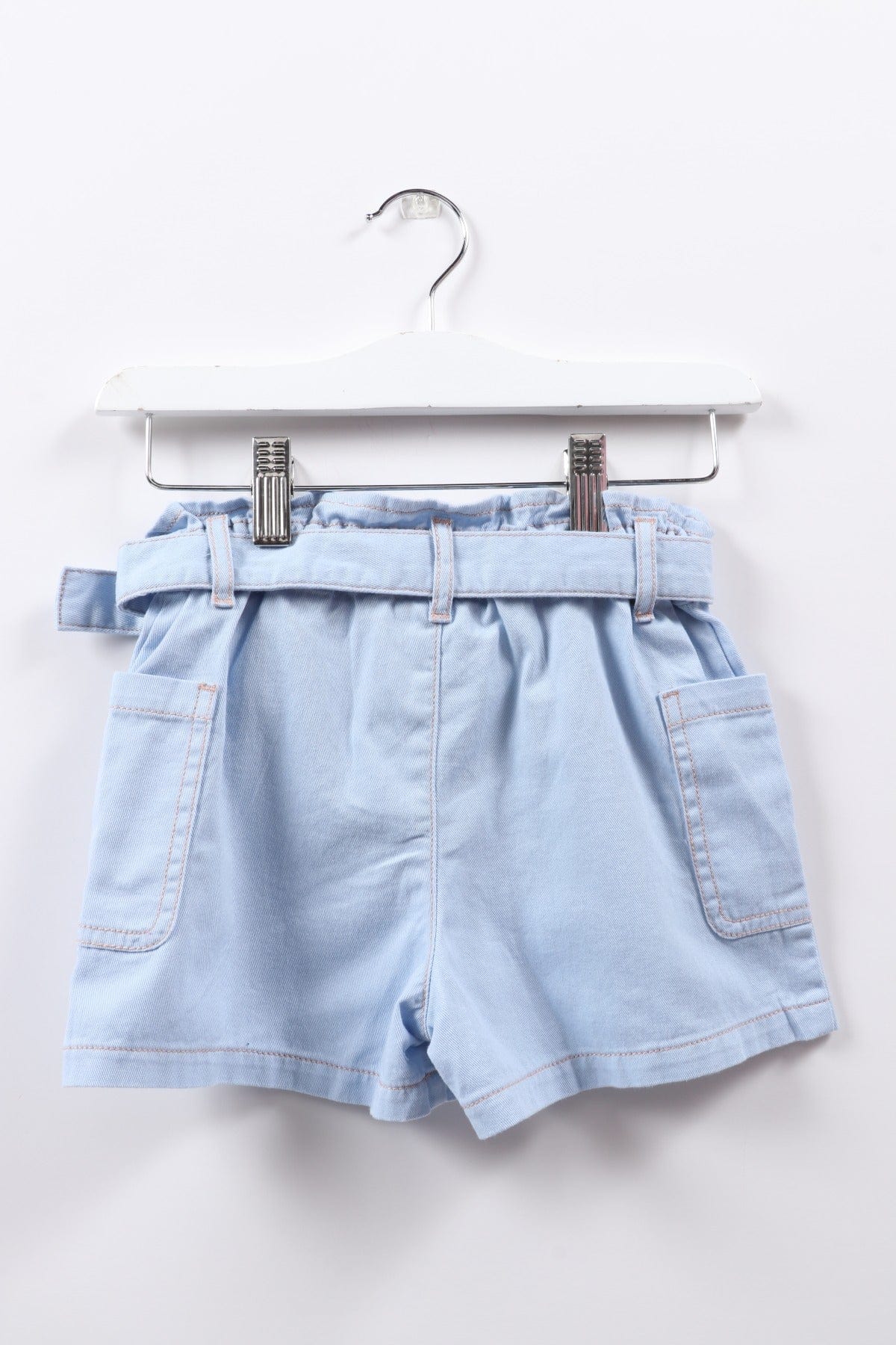 جينجرسنابس شورت بناتي جينز قصير برباط أزرق فاتح