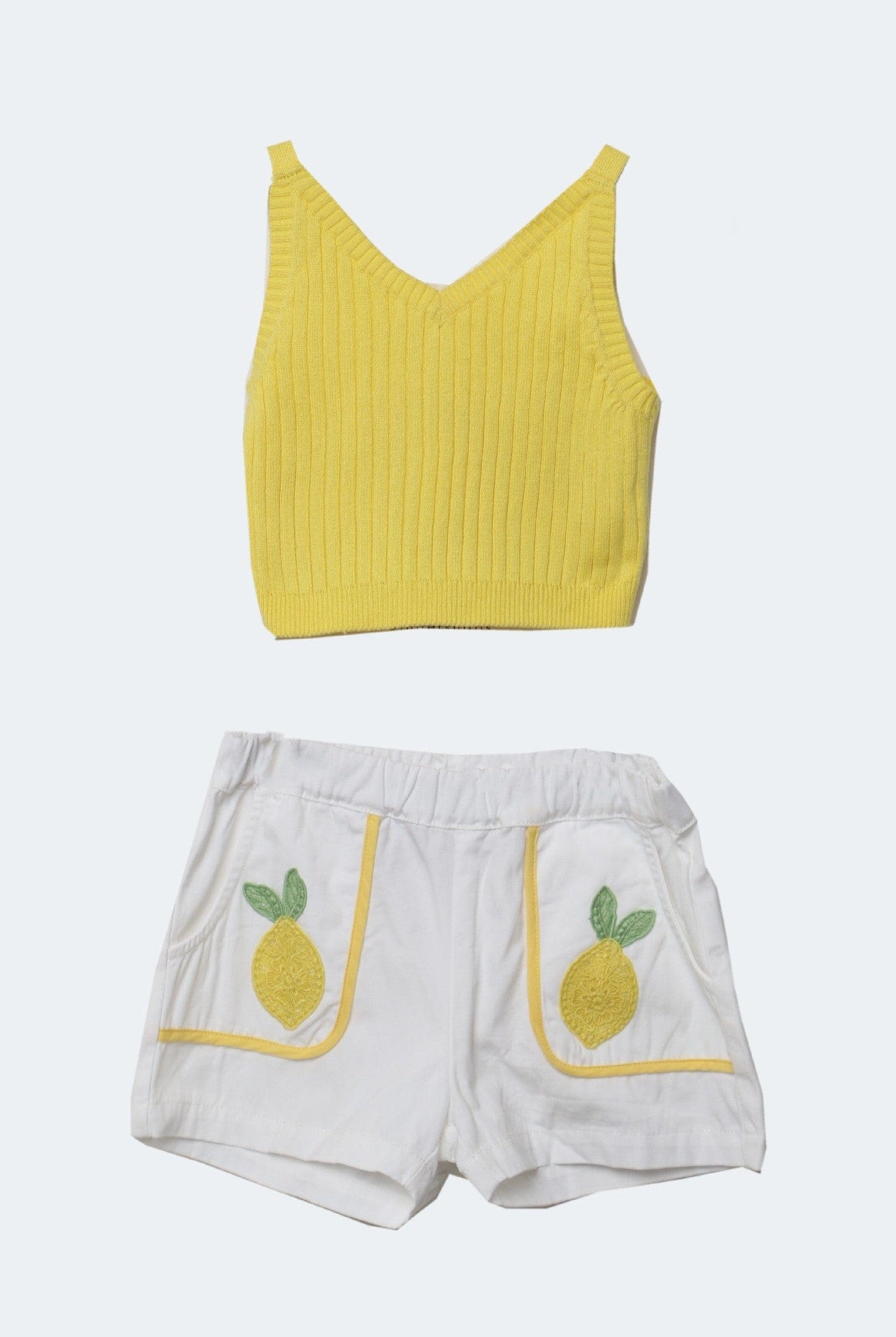 جينجرسنابس طقم بناتي بلوزة كت وشورت متعدد الألوان