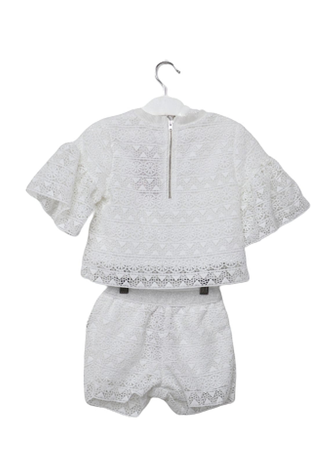 جينجرسنابس طقم شورت بناتي دانتيل مخرم غاردينيا