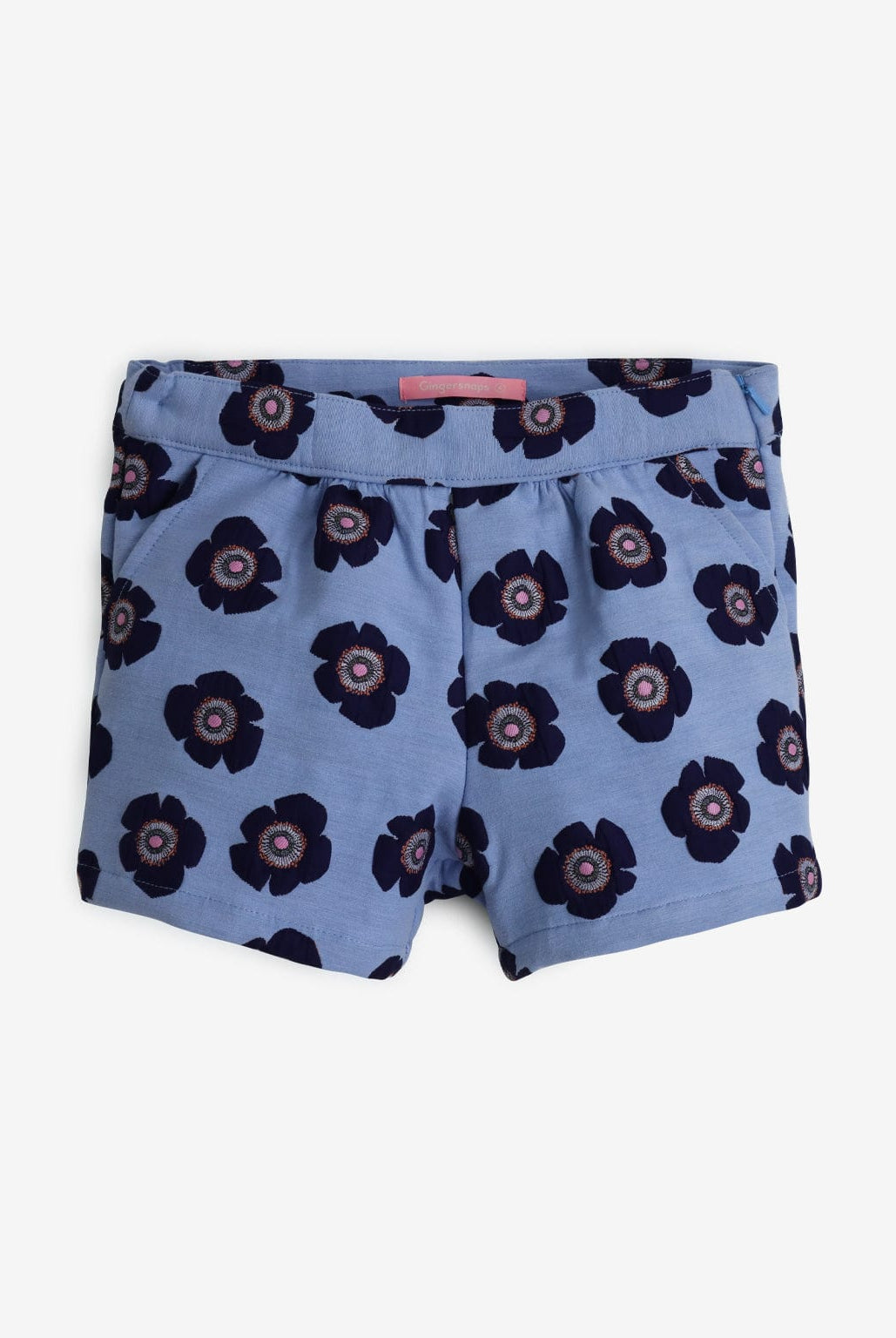 جينجرسنابس طقم شورت بناتي مورد وتيشيرت نص كم بف متعدد الألوان