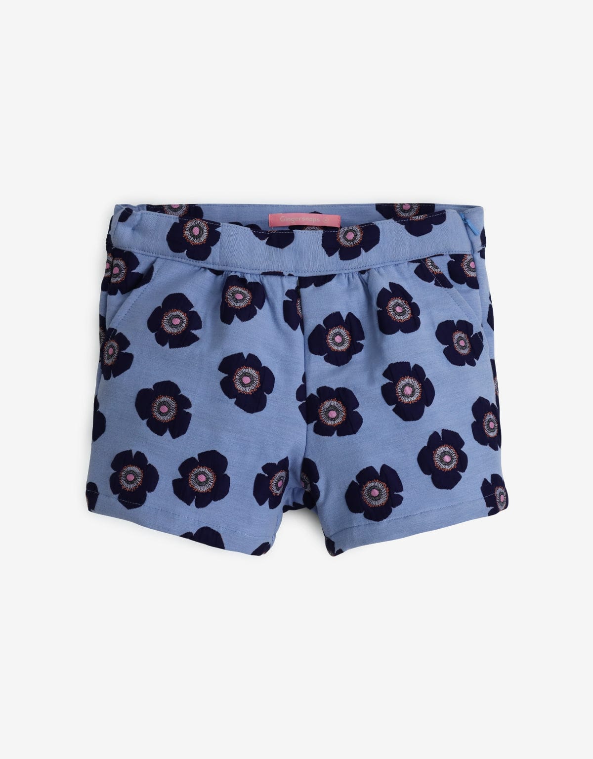 جينجرسنابس طقم شورت بناتي مورد وتيشيرت نص كم بف متعدد الألوان