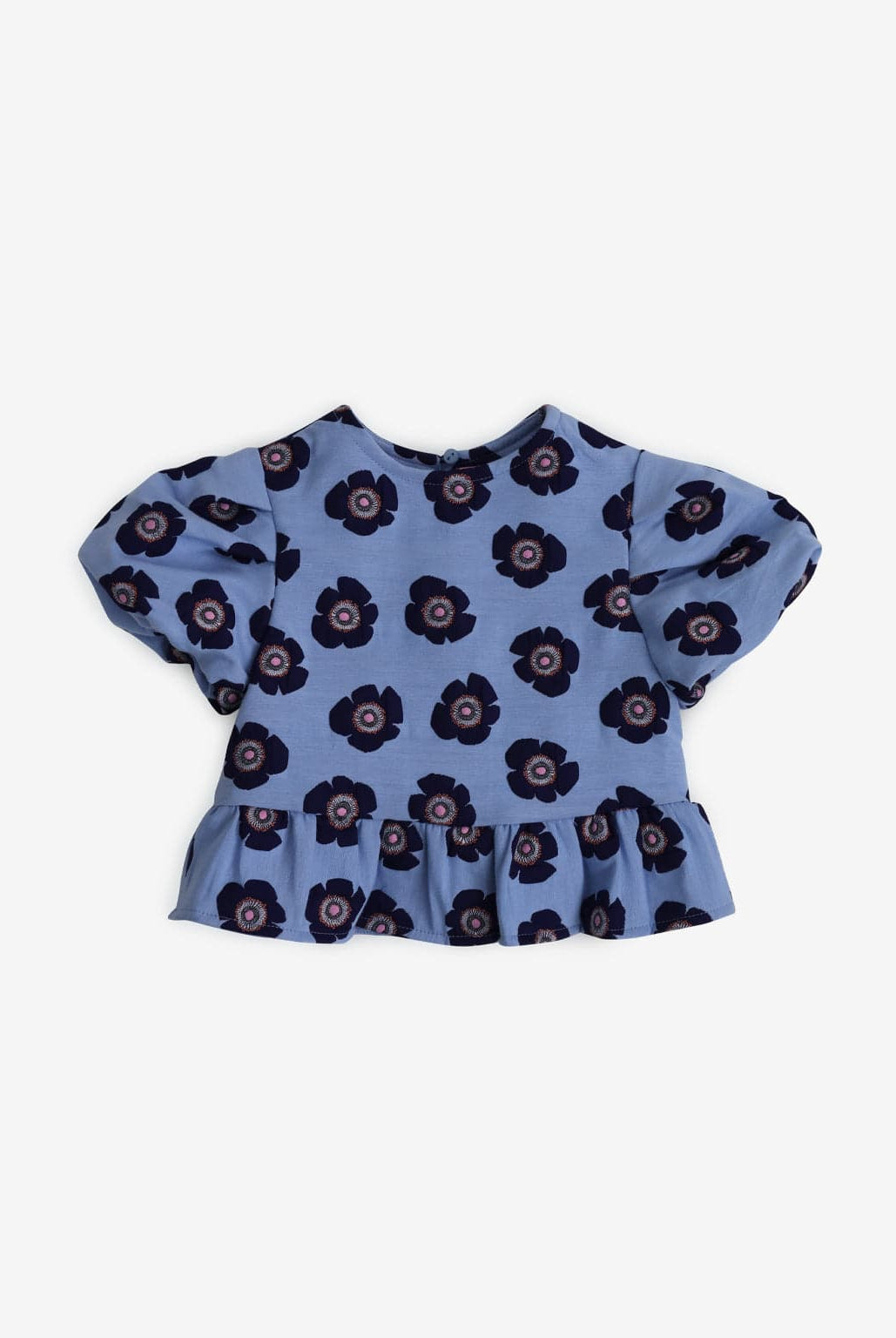 جينجرسنابس طقم شورت بناتي مورد وتيشيرت نص كم بف متعدد الألوان