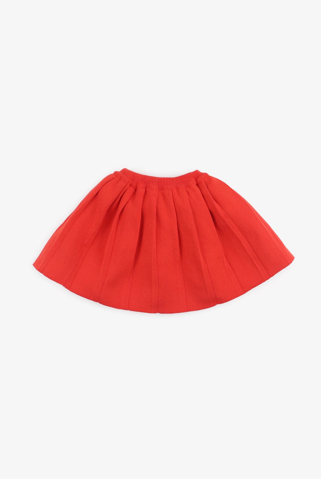 جينجرسنابس تنورة بناتي سادة بكسرات عريضة أحمر