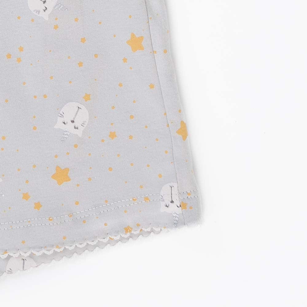 جينجرسنابس بيجامة بناتي مزينة بنمط أزرق بخاري