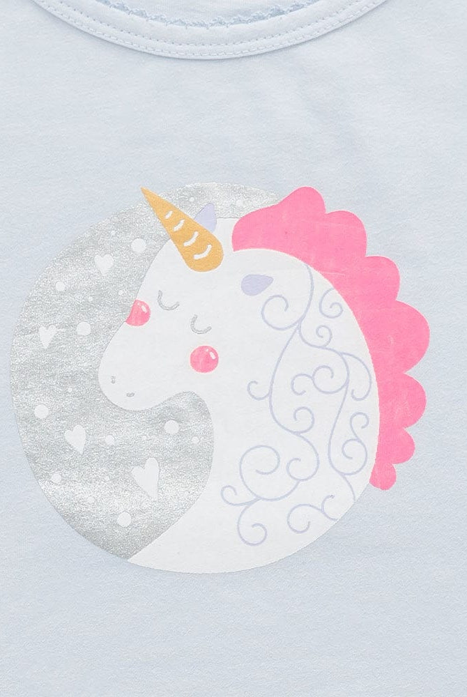 جينجرسنابس بيجامة بناتي منقوشة بشورت ثلجي البياض