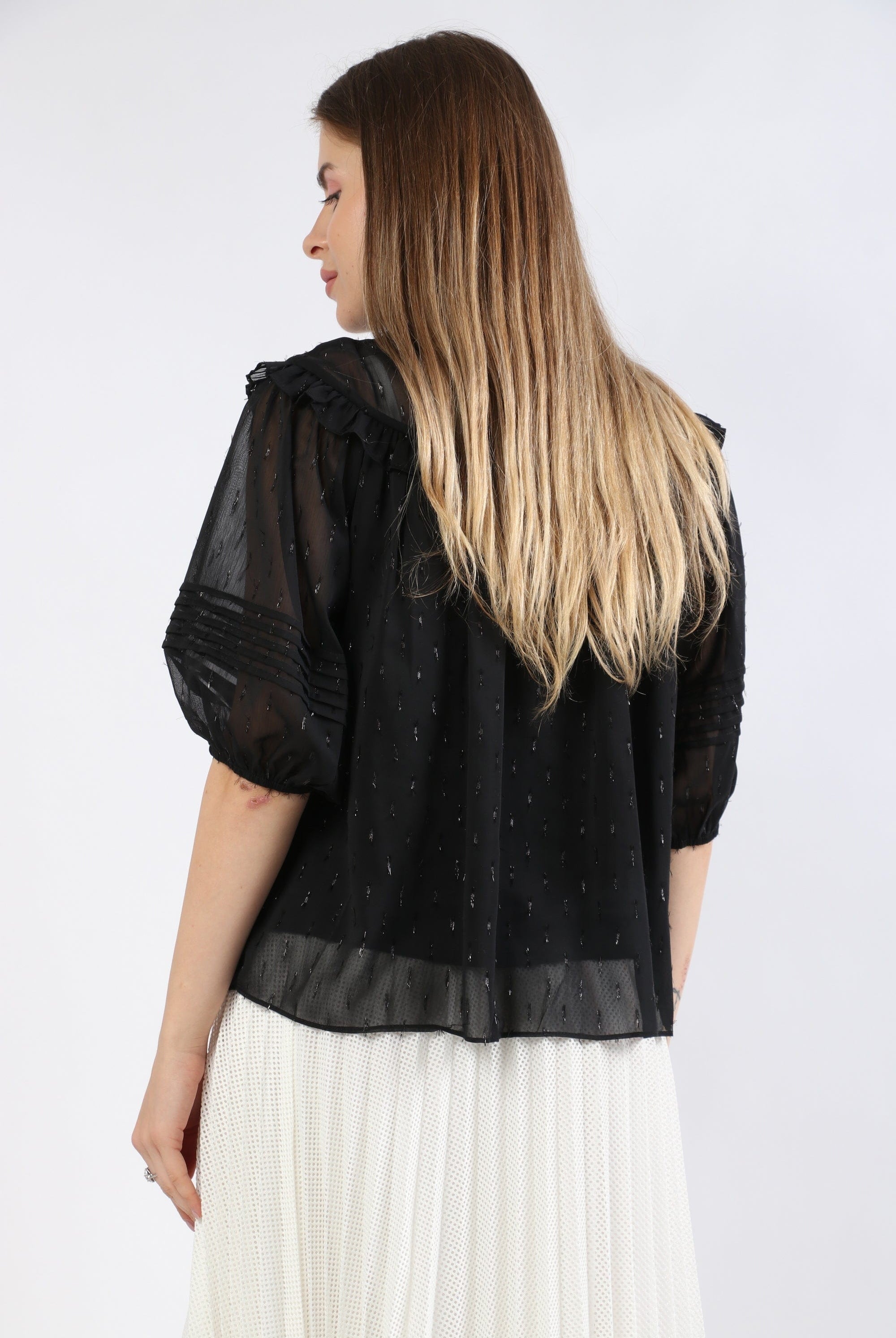 نتشي بلوزة سواريه نسائية سادة