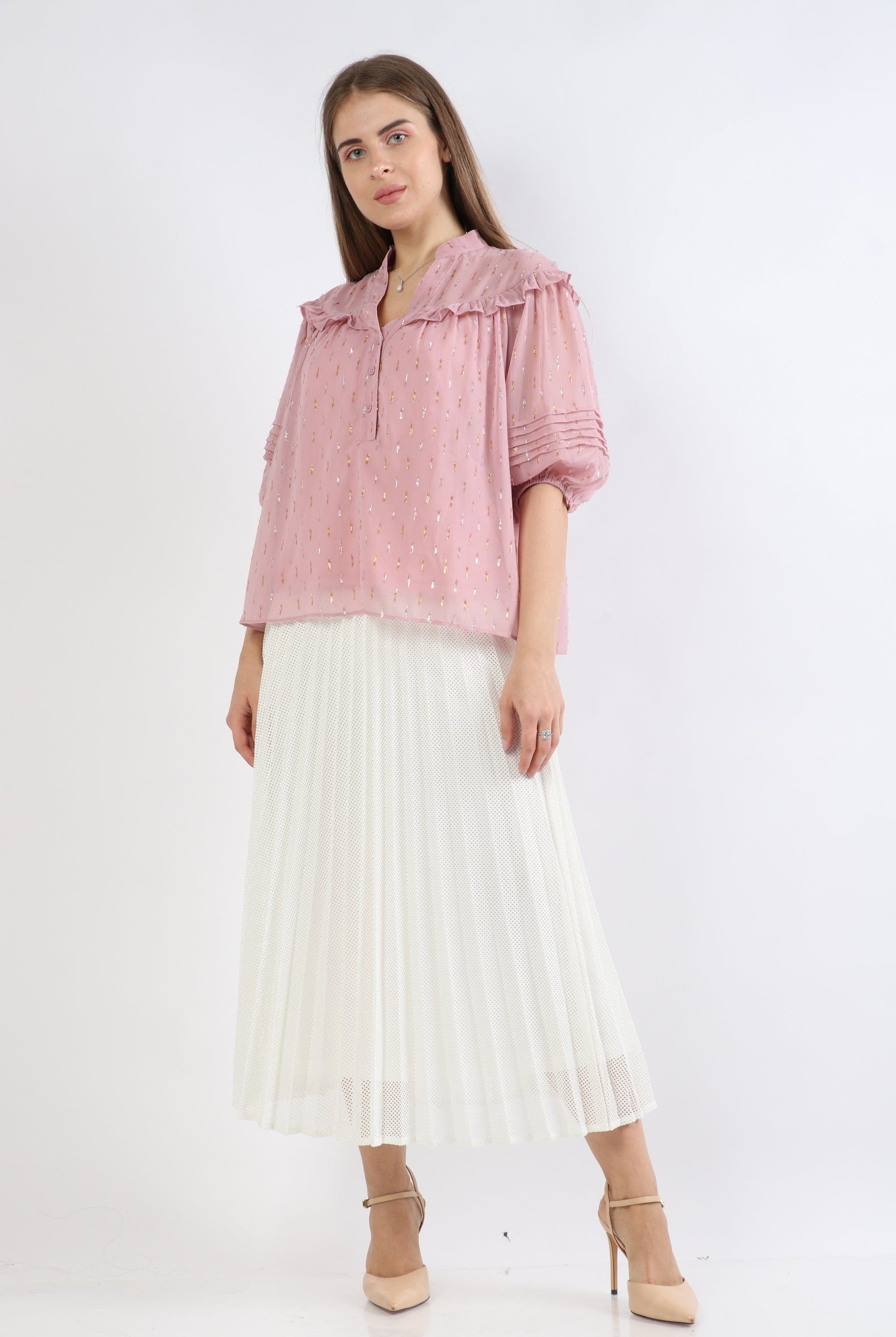 نتشي بلوزة سواريه نسائية سادة