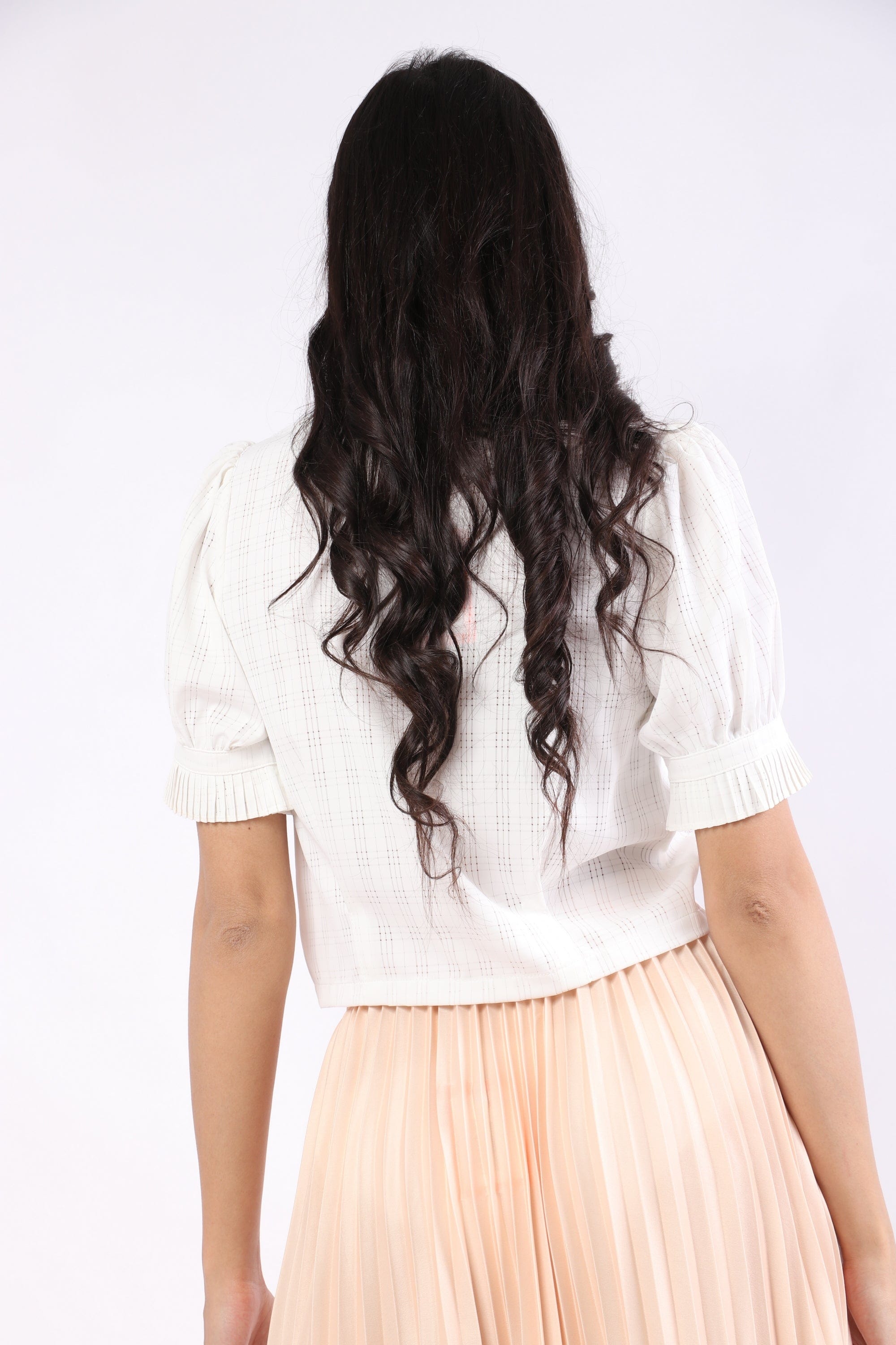 نتشي قميص قصير سبعة بأزرار أمامية كم قصير بف نسائي