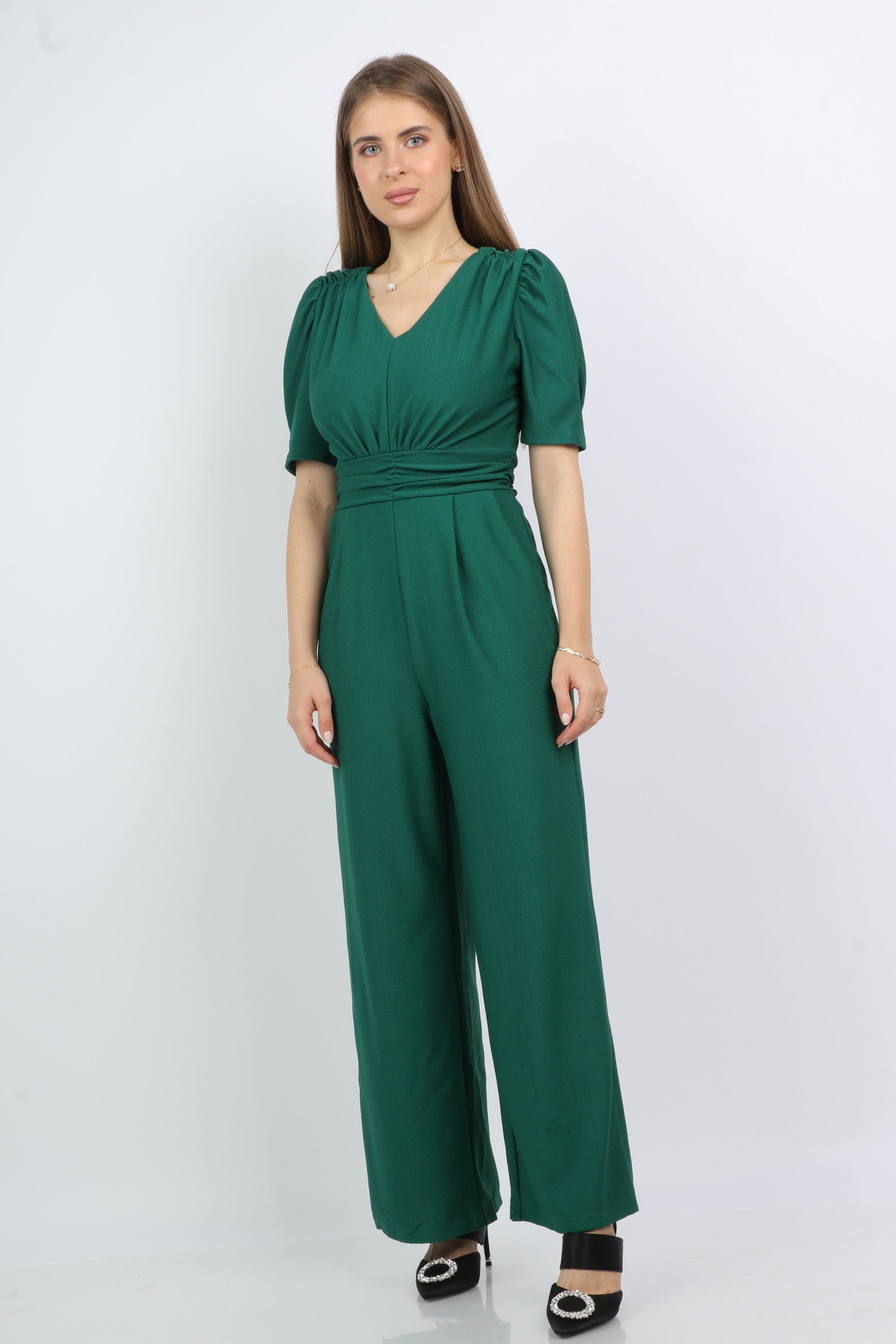 نتشي جبمسوت مخصر سبعة كم منفوع بنطلون طويل بجيوب نسائي