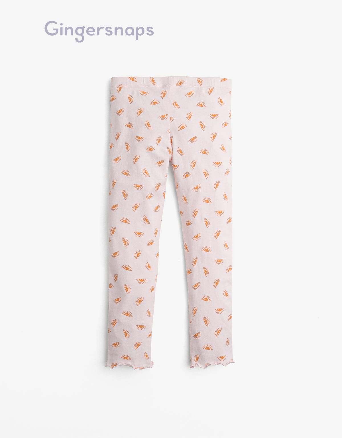 جينجرسنابس بنطلون بناتي بطبعة شمس وردي
