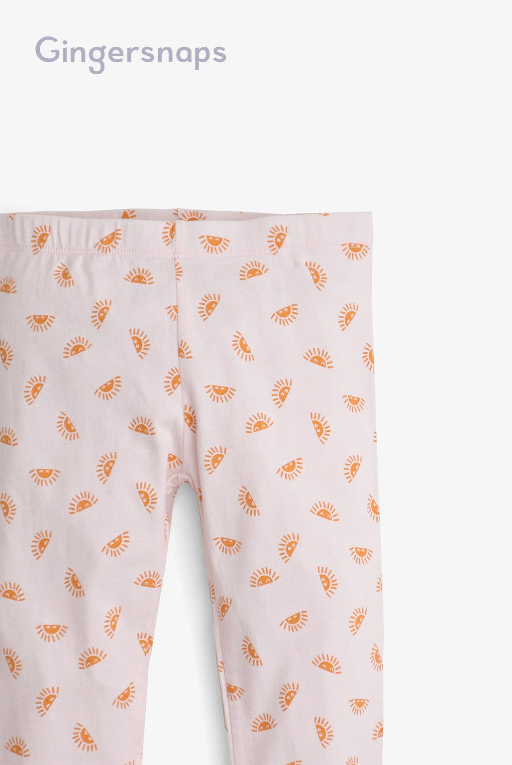 جينجرسنابس بنطلون بناتي بطبعة شمس وردي