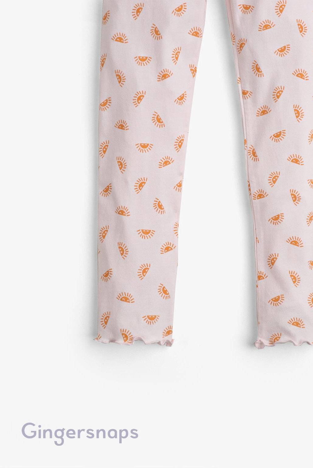 جينجرسنابس بنطلون بناتي بطبعة شمس وردي