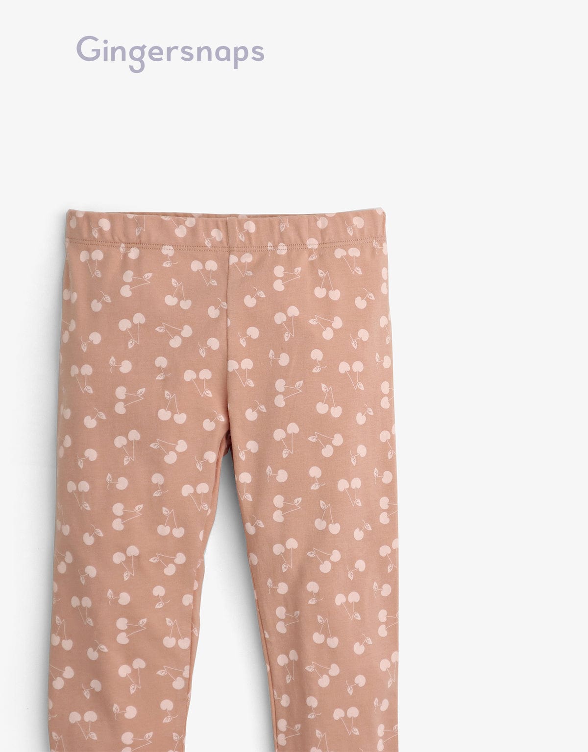 جينجرسنابس بنطلون بناتي منقوشة بنقشة كرز بني