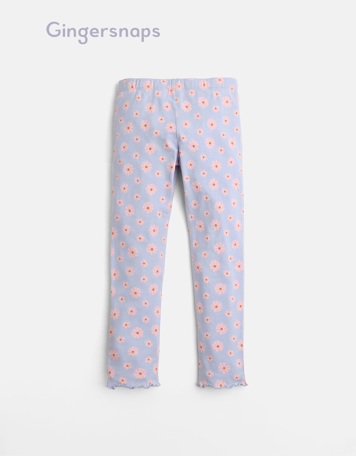 جينجرسنابس بنطلون بناتي منقوشة بورد أزرق