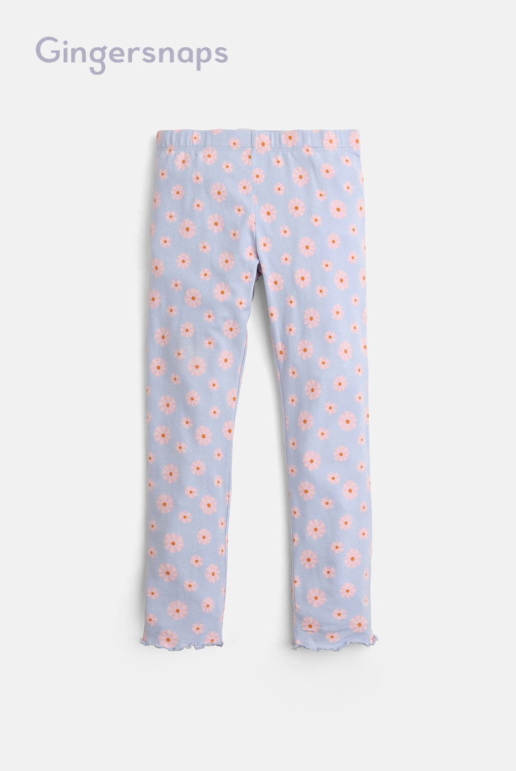 جينجرسنابس بنطلون بناتي منقوشة بورد أزرق