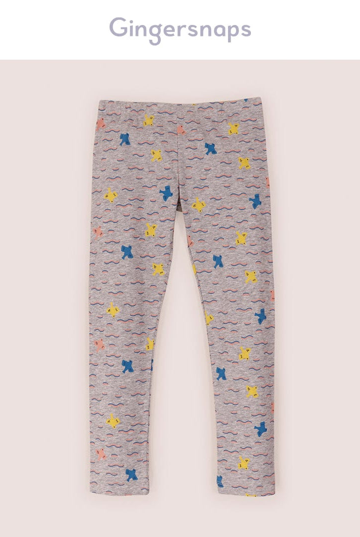 جينجرسنابس ليقنز بناتي منقوش متعدد الألوان