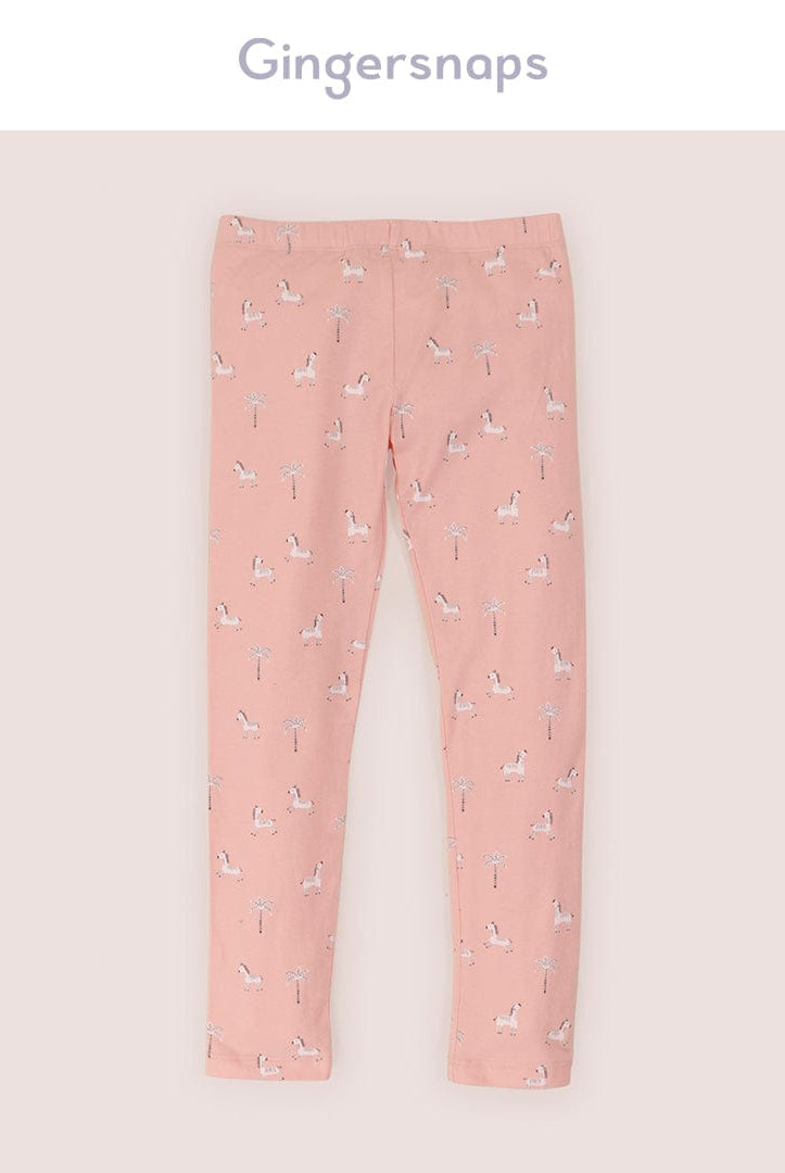 جينجرسنابس ليقنز بناتي بطبعة حصان أحمر بنفسجي