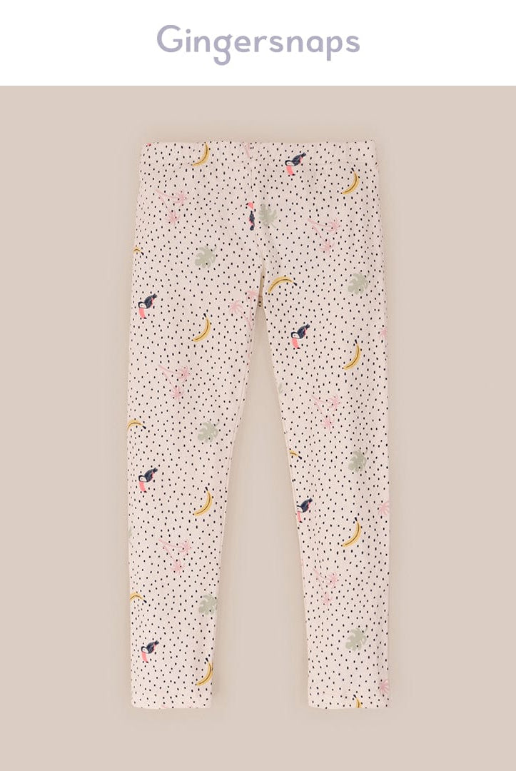 جينجرسنابس ليقنز بناتي منقط بطبعة متعدد الألوان