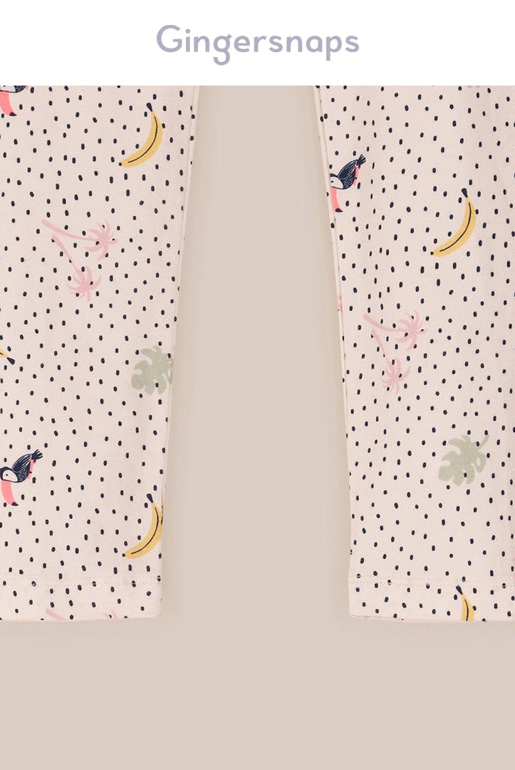 جينجرسنابس ليقنز بناتي منقط بطبعة متعدد الألوان