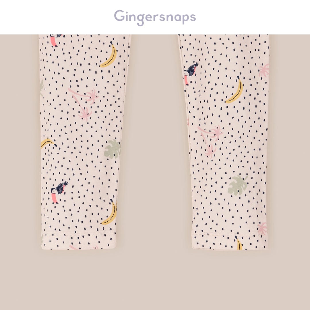 جينجرسنابس ليقنز بناتي منقط بطبعة متعدد الألوان