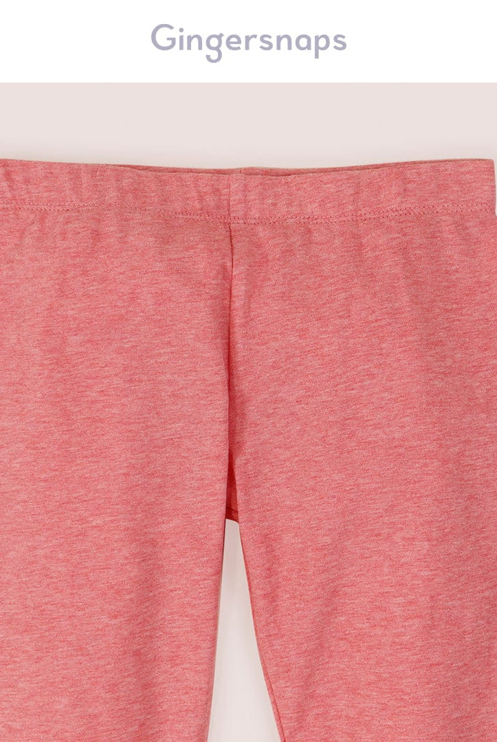 جينجرسنابس ليقنز بناتي سادة بفيونكة من أسفل أحمر