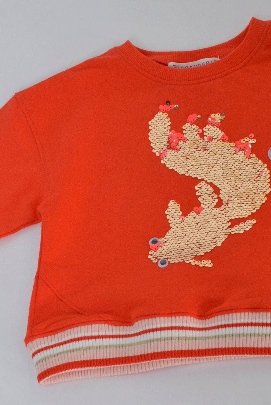 جينجرسنابس بلوزه كم طويل بخصر مطاطي مخطط الغرينادين