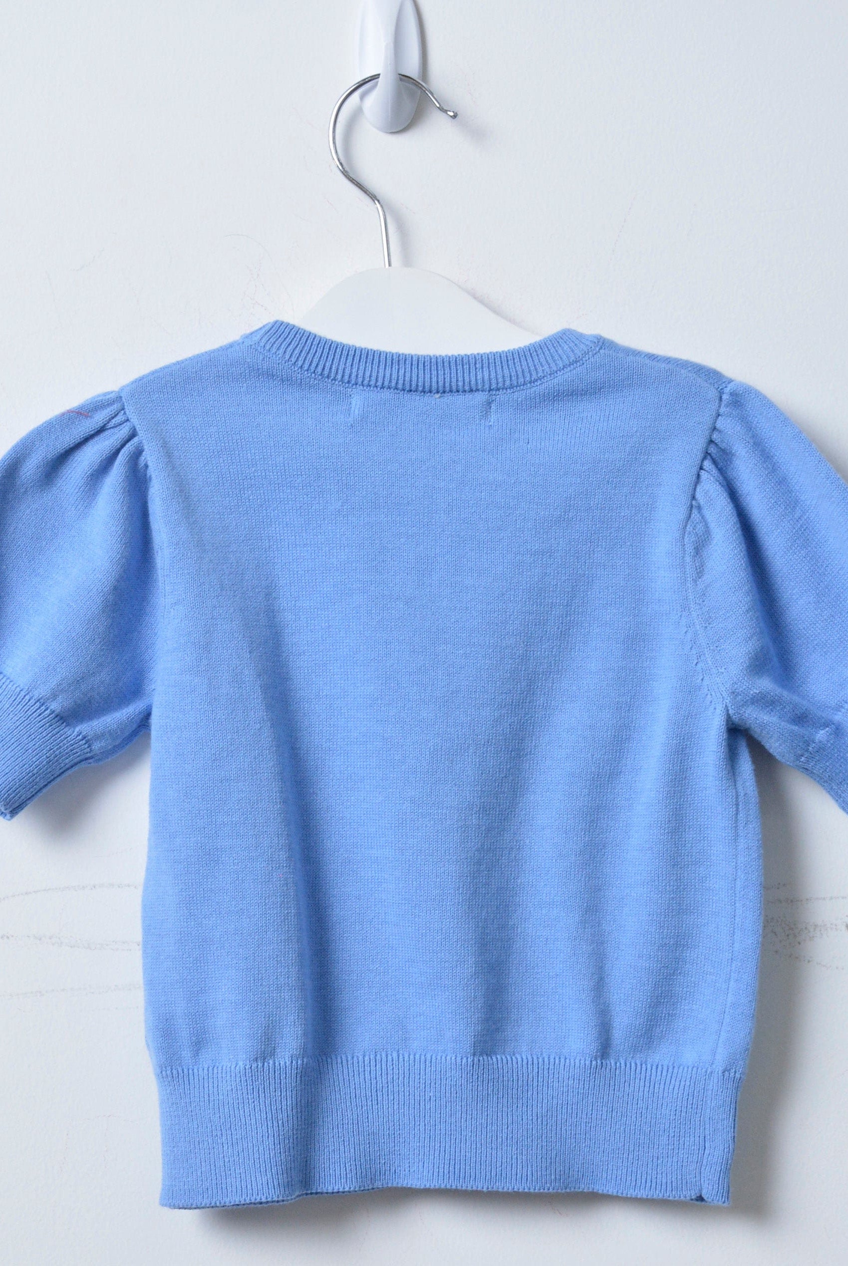 جينجرسنابس بلوزة صوف بناتي مزينة برسمة قطة أزرق ديلا روبيا