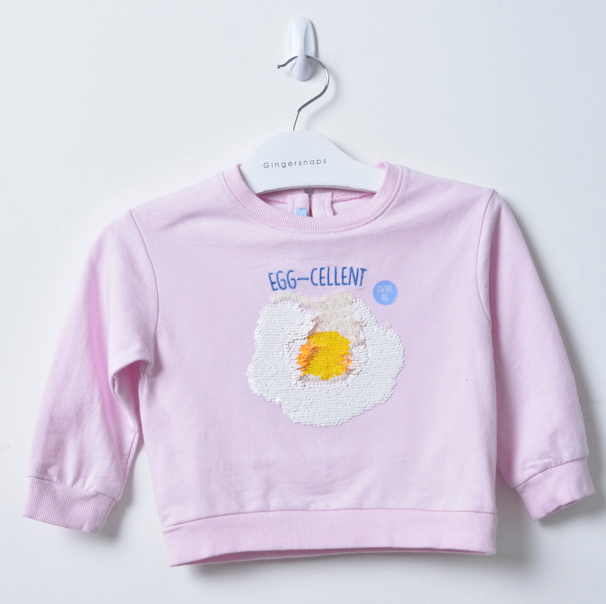 جينجرسنابس بلوزه بناتي بكم بوردة علي الصدر بينك